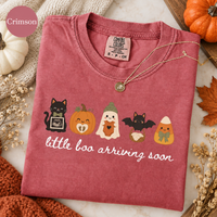 Little Boo Arriving Soon Halloween Shirt – Cute Pregnancy Announcement