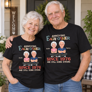 Personalized Couple Photo Annoying Each Other Anniversary Shirt For Husband and Wife, And Still Going Strong Tee, Wedding Anniversary Gift