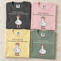 Pregnancy Announcement Silly Goose Shirt, Funny Western Baby Reveal Tee, First Time Expecting Mom Gift