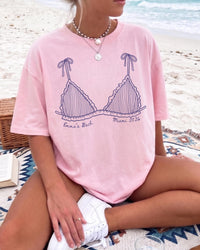Personalized Bikini Bach Beach Bachelorette Comfort Colors Tee mockup 4