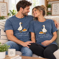 Thanksgiving Goose Pregnancy Announcement Couple Shirts