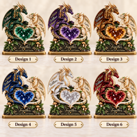 Personalized Dragon Couple Wooden Plaque – Anniversary Gift