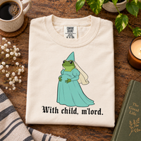 M’Lady’s With Child Frog Couple Shirts – Pregnancy Announcement