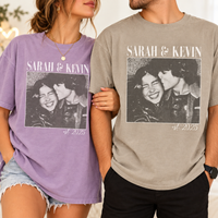 Personalized Couple Photo Shirt - Custom Shirt, Vintage Picture Tee, Wedding Anniversary Gift
