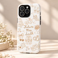 Personalized Future Mr & Mrs Tough Phone Case & MagSafe  Tough Case – Bridal Shower Gift For Bride