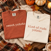 Sweet Potato & Kind Of Rude Potato Couple Shirts – Thanksgiving Gift