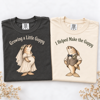 Funny Fish Pregnancy Couple Shirts for Pregnancy Announcement, Matching Mom Dad Tees, Expecting Mom Dad Gift