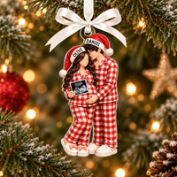 Personalized Baby Announcement Ornament, Expecting Parents Gift, Ultrasound Pregnancy Ornament, Baby Coming Soon 2027, New Family Keepsake