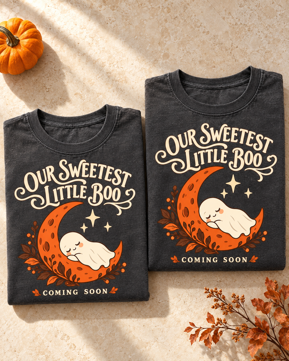 Our Sweetest Little Boo Pregnancy Announcement Comfort Colors Tee