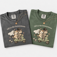 Funny Honeymoon Cat Shirts, Bride and Groom Matching Newlywed Tees, Just Married Couple Wedding Gift, Honeymoon Vacation Outfit