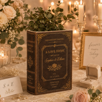 Customized Love Story Book Vase, Custom Wedding Gift for Couple, Bridal Shower Gift