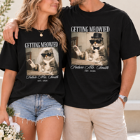 Getting Meowied Couple Shirts, Future Mrs & Mr Cat Wedding Tees, Comfort Colors Bride Groom Engagement Shirts, Funny Cat Lover Gift