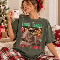 Bride Feral Raccoon Comfort Colors Shirt – Christmas Bachelorette Tee