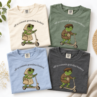 Funny Frog Grandma Grandpa Shirts, Pregnancy Announcement Gift, Promoted to Grandparents Matching Tees