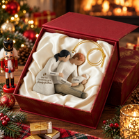Personalized Family of Three Christmas Ornament – First Christmas With Baby