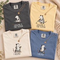 Pregnancy Opossum Mom and Dad Announcement Shirts, Funny Opossum Baby Reveal Tees, Expecting Parents Gift