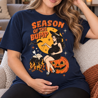 Season of the Bump Halloween Shirt, Pregnant Witch Halloween Tee, Funny Maternity Pregnancy T-Shirt