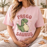 Pregosaurus Pregnancy Shirt, Cute Retro Dinosaur Maternity Tee, Funny Baby Announcement Gift
