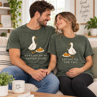 Thanksgiving Goose Pregnancy Announcement Couple Shirts