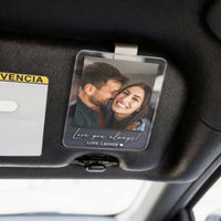 Personalized Couple Photo Car Visor Clip, Custom Drive Safe Keepsake image 6