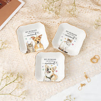 Lace Square custom pet wedding dishes