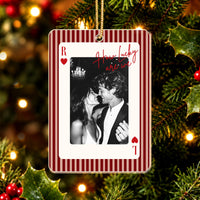 Personalized How Lucky Are We Photo Playing Card Ornament – Anniversary Gift image 6