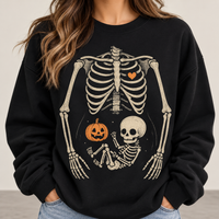 Matching Skeleton Maternity Halloween Shirts, Pregnant Couple Costume, Funny Pregnancy Announcement T-Shirts