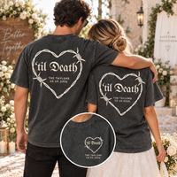 Personalized ’Til Death Wedding Shirt – Custom Last Name & Date Tee