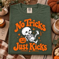 No Tricks Just Kicks Halloween Shirt, Funny Baby Skeleton Tee, Spooky Pregnancy Shirt, Halloween Mom To Be Gift