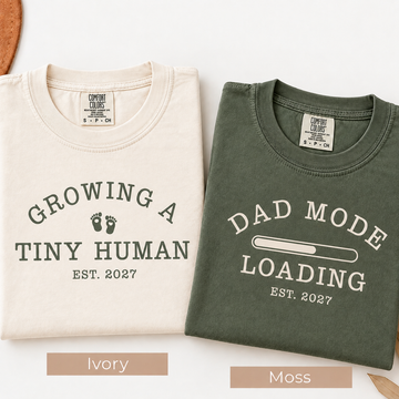 Custom Growing a Tiny Human Shirt, Personalized Mom To Be Tee, Pregnancy Announcement Shirt, Expecting Mom Gift