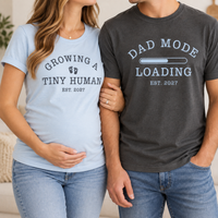 Custom Growing a Tiny Human Shirt, Personalized Mom To Be Tee, Pregnancy Announcement Shirt, Expecting Mom Gift