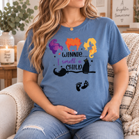 Winnie I Smell a Child T-Shirt, Halloween Mom Shirt, Pregnancy Announcement Tee, Witchy Pregnant Shirt