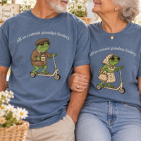 Funny Frog Grandma Grandpa Shirts, Pregnancy Announcement Gift, Promoted to Grandparents Matching Tees