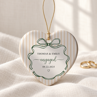 Personalized Map Location Ornament, Custom Wedding Engagement Location Ornament, Couple Christmas Gift, Newlywed Gift, Engagement Gift