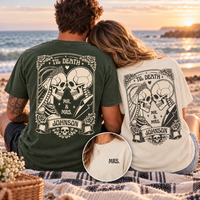 Personalized Til Death Mr & Mrs Skeleton Shirts – Wedding Couple Gift