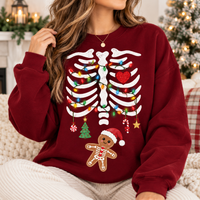 Christmas Pregnancy Skeleton Baby Sweatshirt & Hoodie – Reveal Gift For Mom To Be