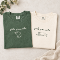 Girls Gone Mild Bachelorette Cat Shirt, Slumber Party Themed Bach Party Tshirt, Girls Trip Spa Tee, Pajama Sleepover Bridesmaid Gift