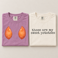 Funny Thanksgiving Couple Shirts, Sweet Potato Matching Tees, Comfort Colors Fall Shirts, Women Men Thanksgiving Outfit