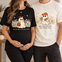 Custom Growing a Little Pumpkin Shirt, Matching Mom Dad Pregnancy Announcement Tees, The Man Behind Pumpkin Shirt, New Parents Gift
