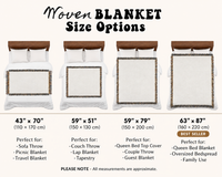 Personalized Western Mr and Mrs Woven Blanket – Rustic Cowboy Couple Gift