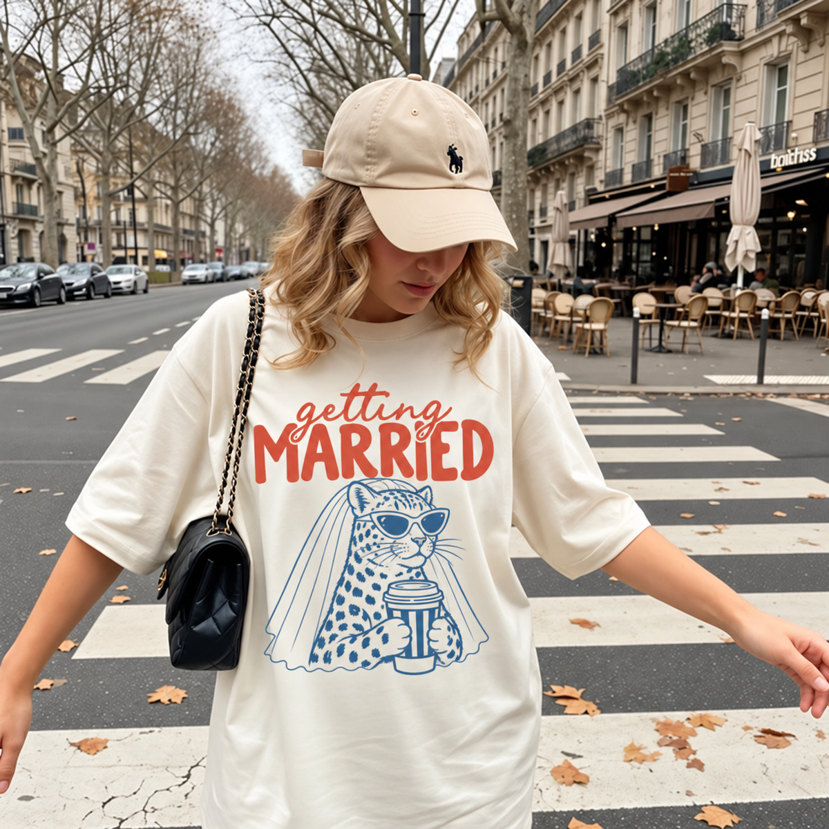 Getting Married Leopard Bride Comfort Colors Tee