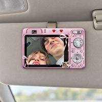 Personalized Vintage Couple Photo Car Visor Clip, Drive Safe Photo, Valentine Gift for Boyfriend Girlfriend, Husband Gifts, Besties Gifts