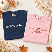 Sweet Potato & Kind Of Rude Potato Couple Shirts – Thanksgiving Gift