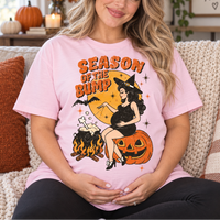 Season of the Bump Halloween Shirt, Pregnant Witch Halloween Tee, Funny Maternity Pregnancy T-Shirt