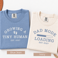 Custom Growing a Tiny Human Shirt, Personalized Mom To Be Tee, Pregnancy Announcement Shirt, Expecting Mom Gift