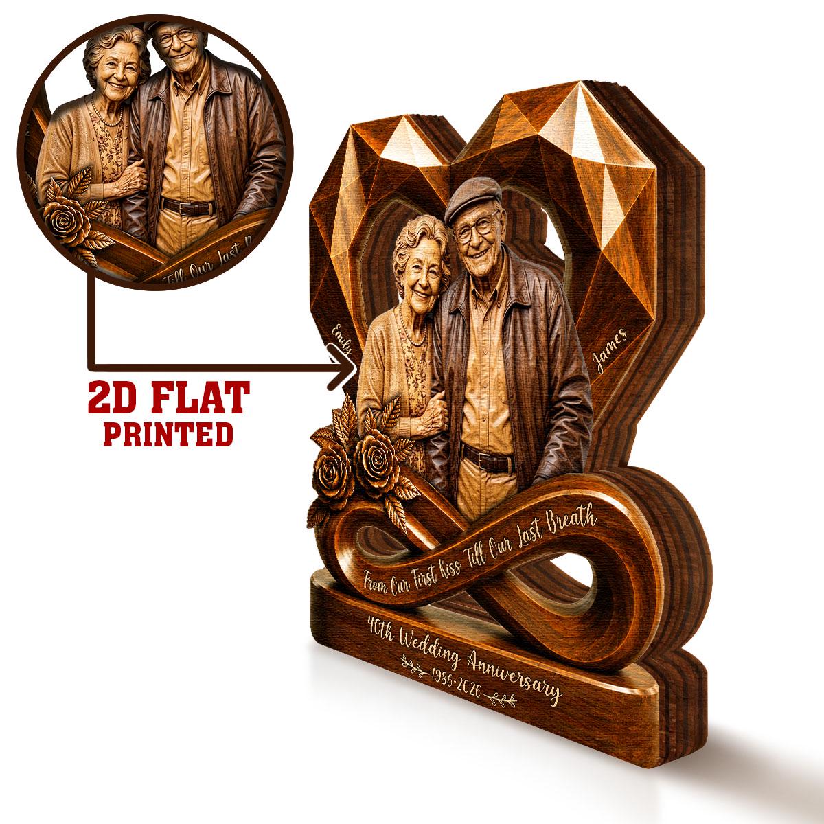 Personalized couple photo wooden heart plaque mockup 7