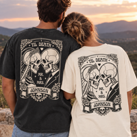 Personalized Til Death Mr & Mrs Skeleton Shirts – Wedding Couple Gift