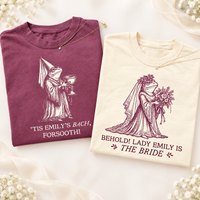 Medieval Frog Bachelorette Shirts, Renaissance Fair Bride & Crew Tees, Funny Romantasy Bridal Party Gift