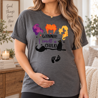 Winnie I Smell a Child T-Shirt, Halloween Mom Shirt, Pregnancy Announcement Tee, Witchy Pregnant Shirt