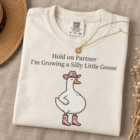 Pregnancy Announcement Silly Goose Shirt, Funny Western Baby Reveal Tee, First Time Expecting Mom Gift